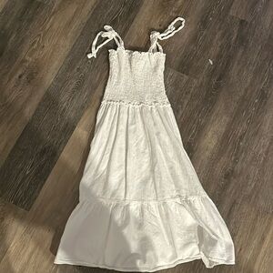 Girls white sundress